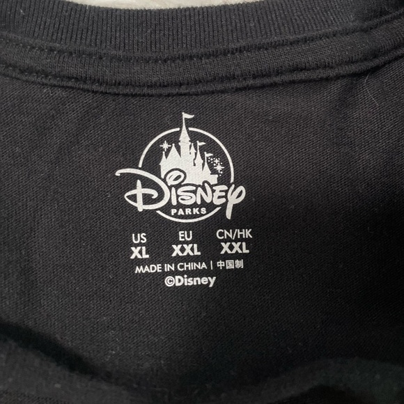 Disney Parks Minnie Mouse Vacation Winking Polka Dot Back Glitter Top Shirt XL - Picture 5 of 7